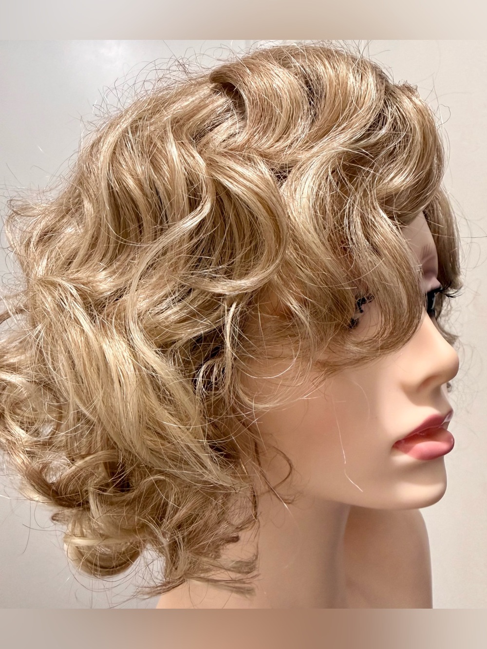 HAIR, 13” Curly Side Part Ombre Browns & Blondes
